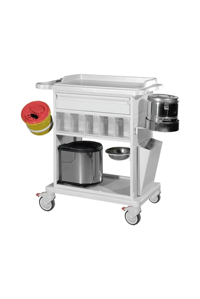 MEDİKALBİRLİK Acil İlaç ve Pansuman Arabası E-255 ürün görseli