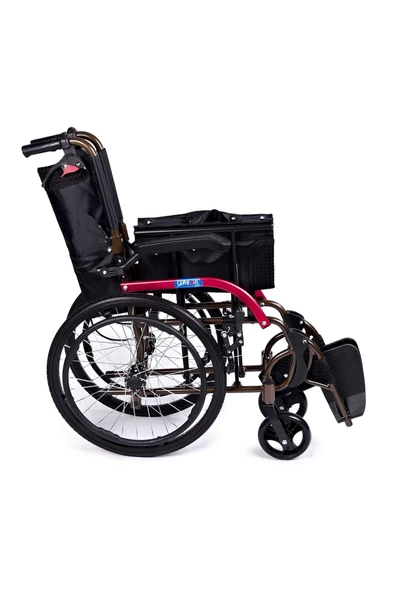 COMFORT PLUS Gk863laj-20 Jet Black Transfer Alüminyum Tekerlekli Sandalye - 6