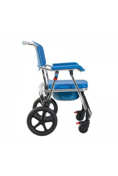 GOLFİ G551 Aluminyum Katlanabilir Banyo Tuvalet Tekerlekli Sandalye - 3