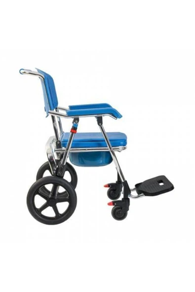 GOLFİ G551 Aluminyum Katlanabilir Banyo Tuvalet Tekerlekli Sandalye - 2
