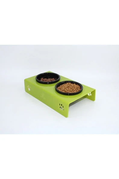 Petmagic Akrilik, Pleksi Kedi, Köpek Siyah Seramik Ikili Mama Ve Su Kabı - Resim 5