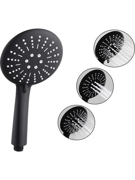 Euromix Panter Siyah El Duş Başlığı 3 Fonksiyonlu ürün görseli