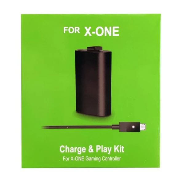 Xbox One Şarj Kiti Xbox One Play & Charge Kit Gamepad Batarya Şarj ürün görseli