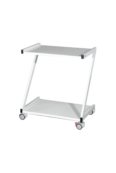 VERA Iki Katlı Z Tipi Cihaz Arabası Pansuman Arabası Frenli ürün görseli