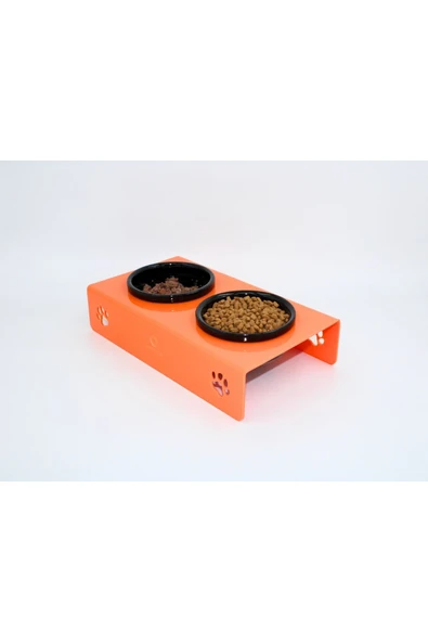 Petmagic Akrilik, Pleksi Kedi, Köpek Siyah Seramik Ikili Mama Ve Su Kabı - Resim 8