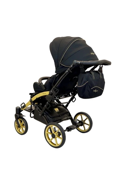 MYWAM Mewa Engelli Çocuk Puseti Full Aksesuarlı SİYAH - Resim 6