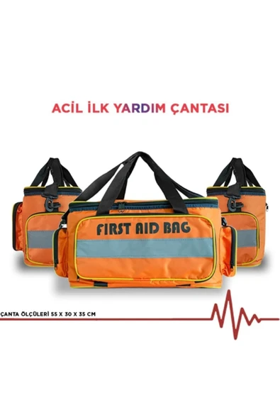 HEDEF MEDİKAL Kraustmann Ilk Yardım Ve Tramva Çantası Asm Çantası Doktor Çantası Tg-835 - 3