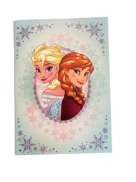 Frozen A5 40 Yaprak Kareli Dikişli Defter - Resim 2