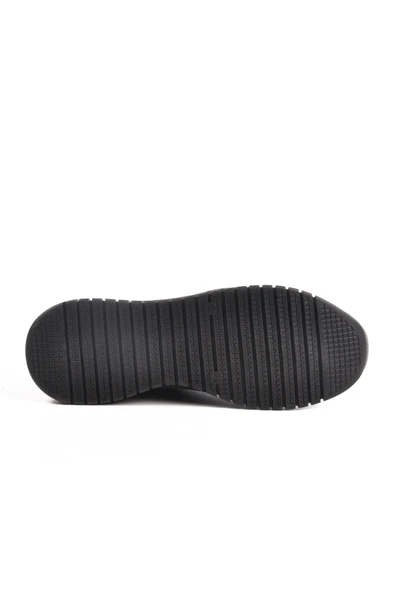 Pierre Cardin Siyah Nubuk Hakiki Deri Erkek Casual Ayakkabı - Resim 5