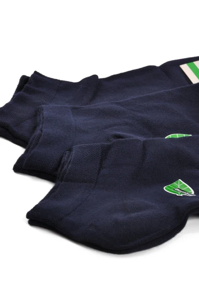 Aspor Lacivert Bambu Unisex 3 lü Patik Çorap - 2