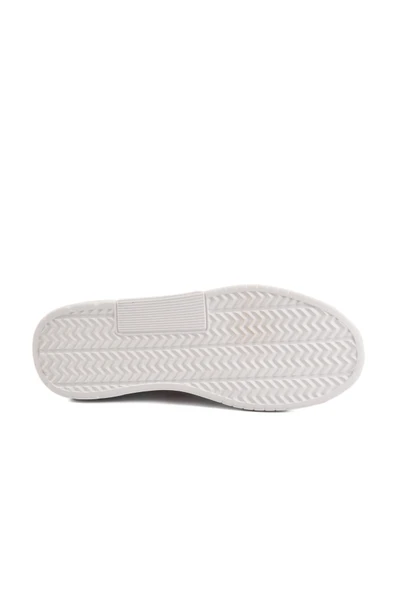 Aspor Beyaz Lacivert Bağcıklı Unisex Spor Ayakkabı - Resim 5