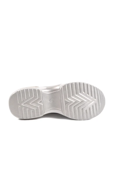 Aspor Beyaz Taşlı Kadın Sneaker - Resim 5