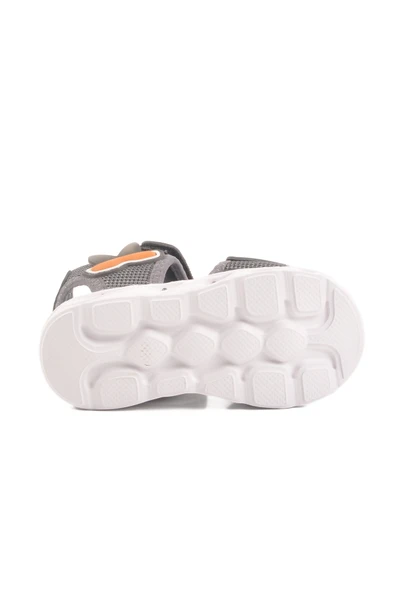 Aspor Füme Cırtlı Işıklı Kız Bebek Düz Sandalet - 5