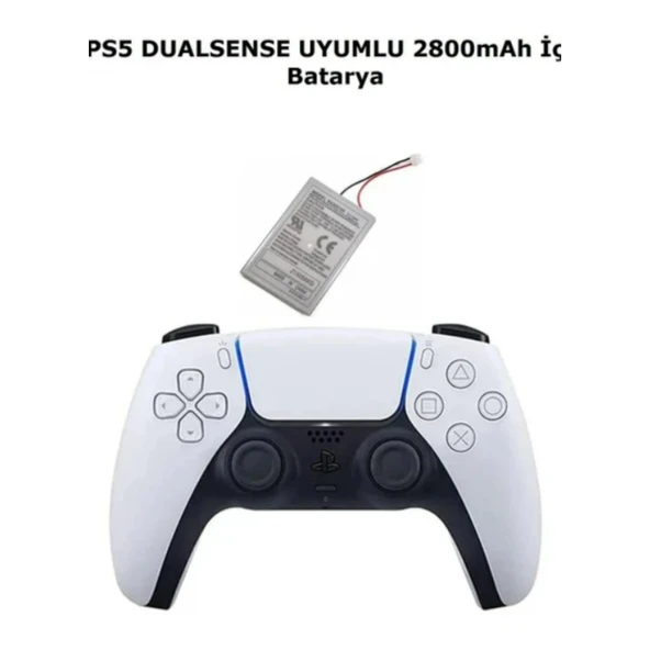 Ps5 Dualsense 2800MAH Lityum Iyon Joystick Batarya Pil ve Type-C Şarj Kablosu - Resim 2