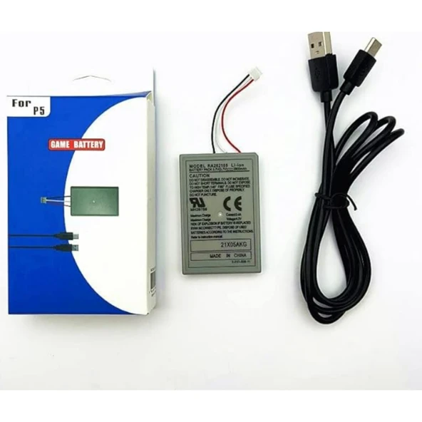 Ps5 Dualsense 2800MAH Lityum Iyon Joystick Batarya Pil ve Type-C Şarj Kablosu - Resim 4