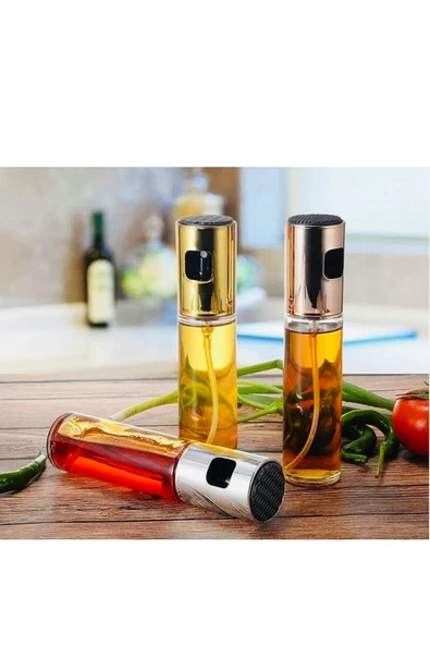 100ml Cam Yağdanlık Zeytinyağı,Sirke,Soya Sosu Yağ Fıs Fıs Püskütücü Yağdanlık Yağlık - 2