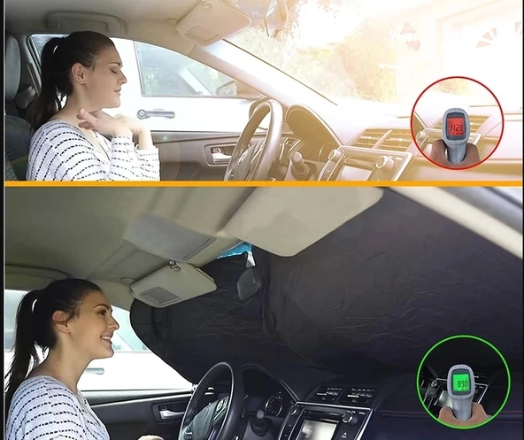 Katlanabilir Ön Cam Araba Güneşliği ürün görseli