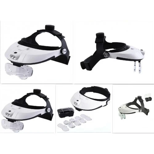 5 Mercekli Çok Fonksiyonlu, Başlık Tip Işıklı Büyüteç 81001h - 5