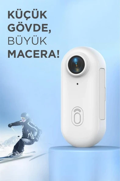 Torima CMR-34 Beyaz 4K Kayıt, Geniş Açı,Manyetik ve Klips Tasarımlı Giyilebilir Aksiyon ve Motosiklet Kamerası - Resim 2