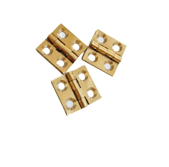 Pirinç Sabit Yaprak Menteşe 80x40x2 mm – 8 cm Dekoratif Menteşe / 5 adet - Resim 3