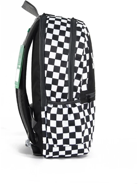 United Colors Of Benetton Siyah Beyaz Unisex Okul Çantası 03780 - 3