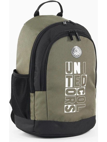 United Colors Of Benetton Haki Siyah Unisex Okul Çantası 04292
