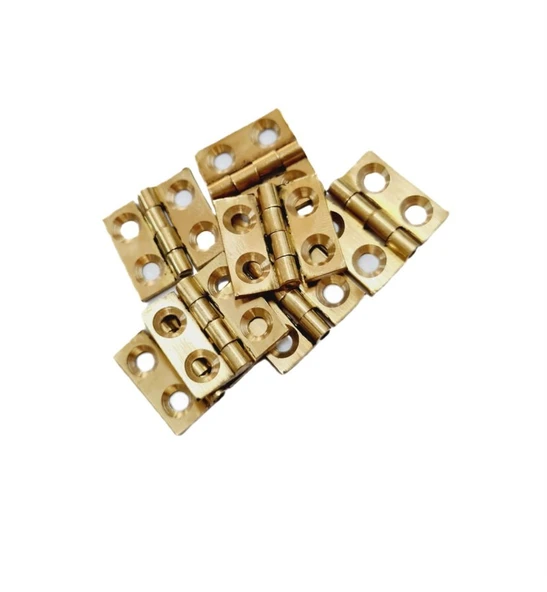 Pirinç Sabit Yaprak Menteşe 60x40x2 mm – 6 cm Dekoratif Menteşe / 5 adet - 3