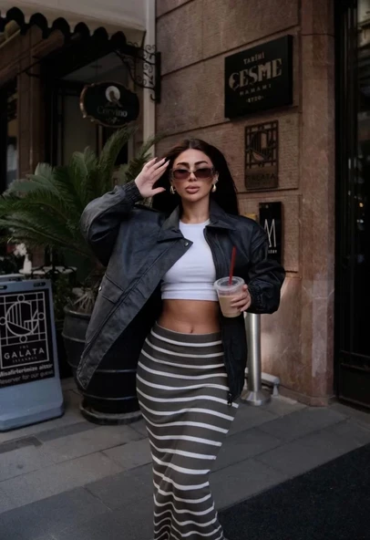 Suni Deri Pilot Ceket - 8