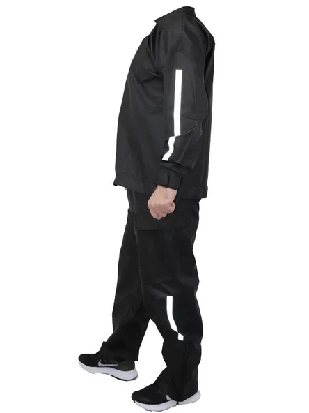 Yağmurluk Takım (Bahçıvan Tipi Askılı Pantolon ve Mont) - Siyah - Resim 3