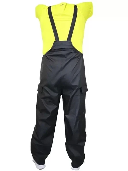 Yağmurluk Takım (Bahçıvan Tipi Askılı Pantolon ve Mont) - Siyah - Resim 6