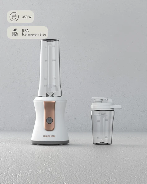English Home KBL 3001 Shake Away Smoothie Blender Beyaz-Bakır - 4