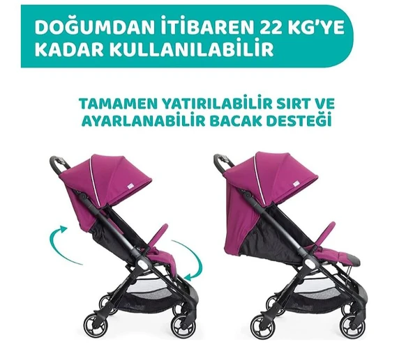Chicco We Kolay Katlanan Kabin Bebek Arabası - Resim 4