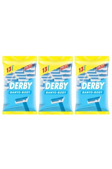 Tek Bıçaklı Banyo Tıraş Bıçağı 13'lü X 3 Paket ürün görseli