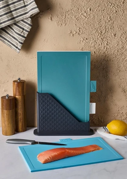 Forest 4 Parça Standlı Kesme Tahtası Seti