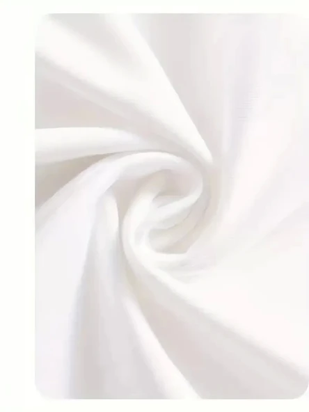 Day One Baskılı Oversize Bisiklet Yaka T-shirt - Beyaz - Resim 3