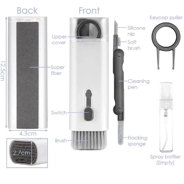 Çok Fonksıyonlu 7 In 1 Aırpods Klavye Ekran Kulaklık Temızleme Kıtı - Resim 5
