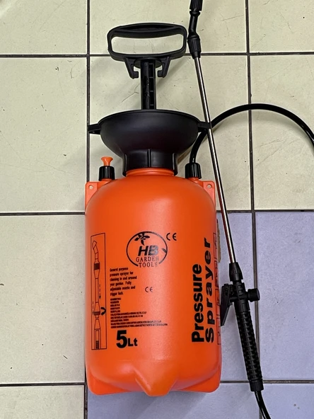 HB Garden Tools 5 lt Basınçlı İlaçlama Pompası Mekanik Askılı - 3