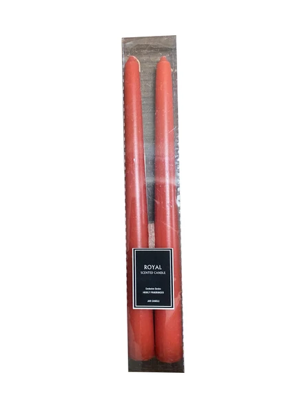 KIRMIZI KONİK ŞAMDAN MUM 25,5 CM - 2
