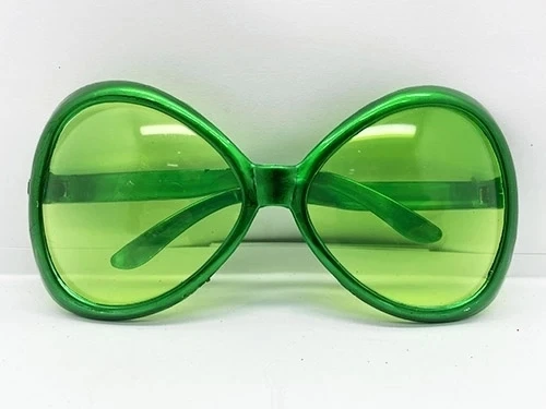 Yeşil Renk Yeşilçam Nostalji 80li Yıllar 90lı Yıllar Parti Gözlüğü  7x16 Cm ürün görseli