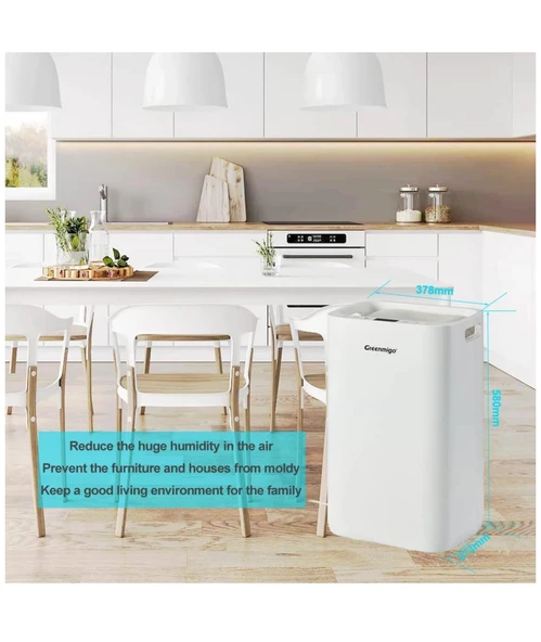 Nem Alma Cihazı 20L/gün, 60 m2 HEPA ve Aktif Karbon - 3