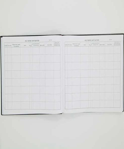 Dilman Adli Rapor Kayıt Defteri Ciltli 96 Yaprak | 22.5 x 32 Cm - Resim 2