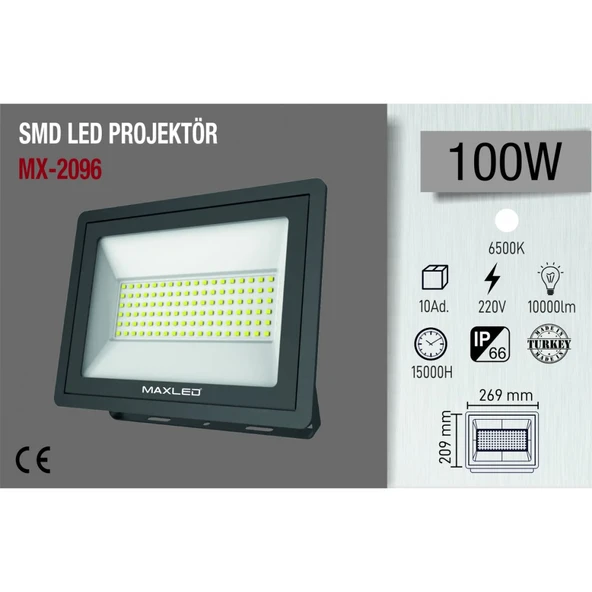 Maxled 100W Smd LED Projektör ürün görseli