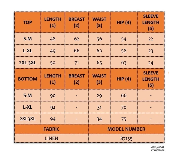Kadın Kısa Kollu Bisiklet Yaka Bluz Etekli Ithal Keten Ikili Takım - Resim 7