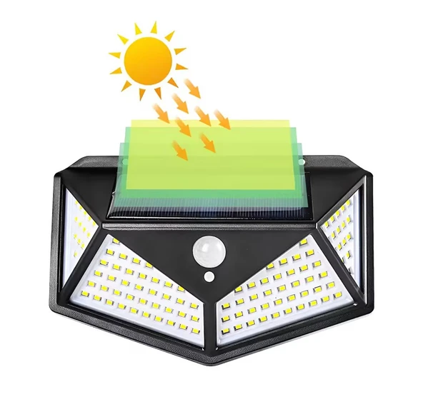 Maxled MX-9002 Beyaz 6500K Sensörlü Solar LED Aplik IP65 - Resim 2