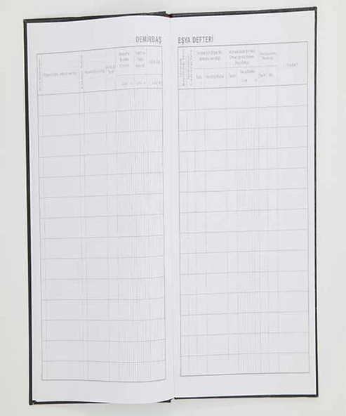 Dilman Demirbaş Eşya Defteri Ciltli 96 Yaprak - Resim 2