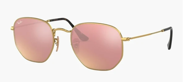 Ray-Ban Hexagonal 3548N 001/Z2 Gold-Copper Güneş Gözlüğü - 1