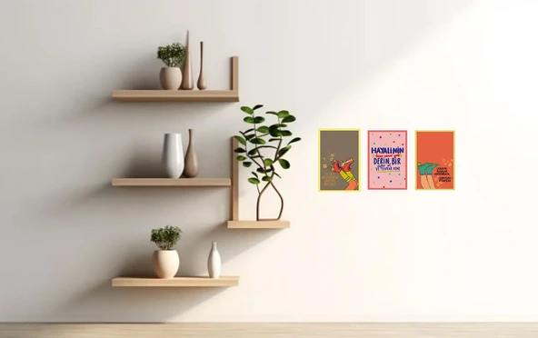 Burç ve Yıldız Haritası Temalı Hediye Kartları  Özel Tasarım 10x15 cm - Resim 7