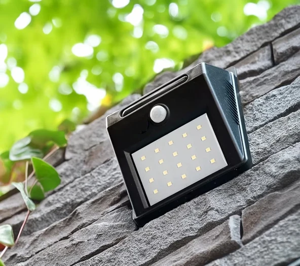 Maxled MX-9000 Beyaz 6500K Sensörlü Solar LED Aplik IP65 - Resim 2