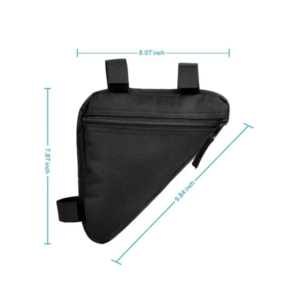 Bisiklet Çantası Kadro Arası Su Geçirmez Üçgen Çanta 1 ADET - 7