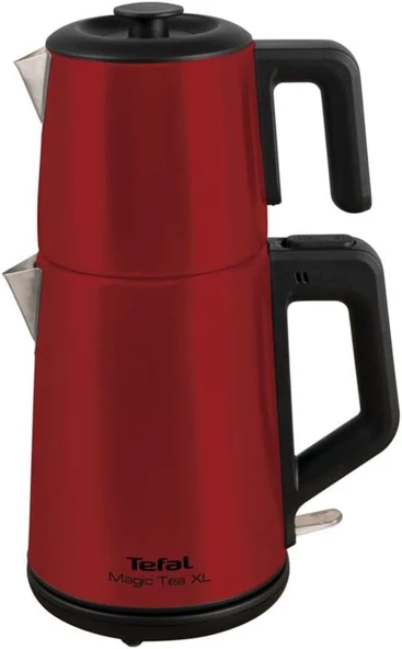Tefal BJ5615 Magic Tea XL Çay Makinesi, 1.2 L Su Haznesi, Paslanmaz Çelik, Kırmızı ürün görseli 1